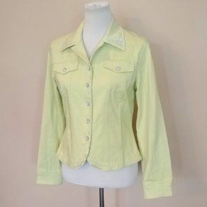 Christine Alexander Swarovski Crystal Jacket - Size Small